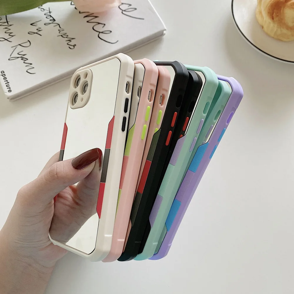 Contrast Bumper Makeup Mirror Phone Case for iPhone 11 Pro Max 12 Mini XR XS X 7 8 Plus 6 SE 2020 Soft TPU Shockproof Back Cover
Contrast Bumper Makeup Mirror Phone Case for iPhone 11 Pro Max 12 Mini XR XS X 7 8 Plus 6 SE 2020 Soft TPU Shockproof Back Cover