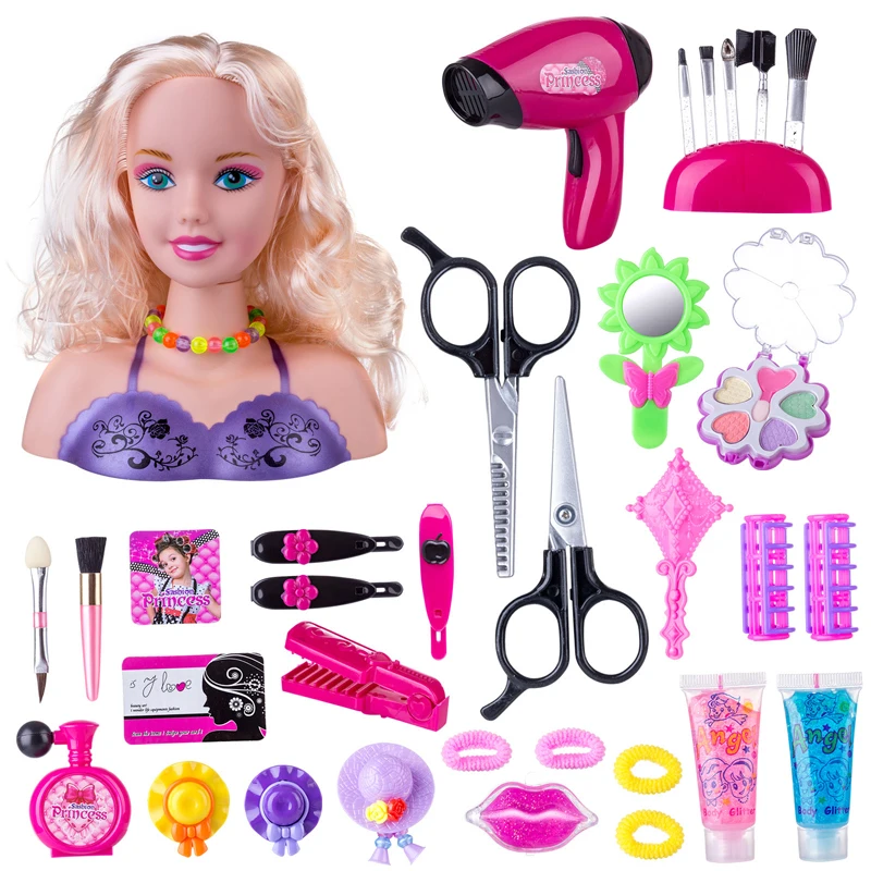 Children's Bust Doll Hairdressing Toy Simulation Model Braided Hairdressing Makeup Play House Girl Toy Toys for Children
Children's Bust Doll Hairdressing Toy Simulation Model Braided Hairdressing Makeup Play House Girl Toy Toys for Children