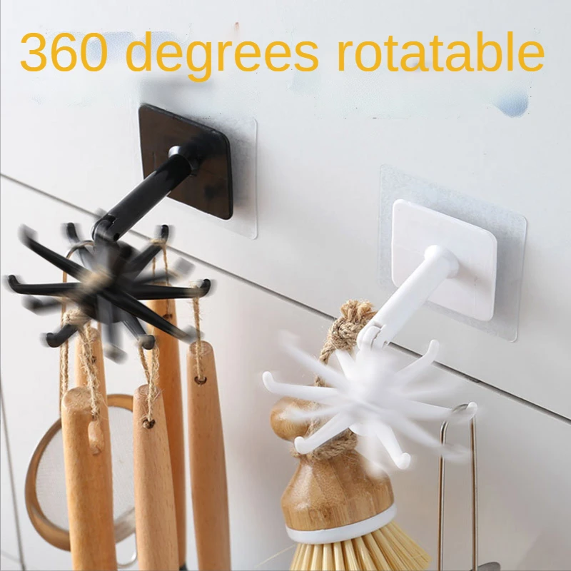 Rotary Hook Hole-free Kitchen Hook Strong Adhesive Wall Household Wall Hanging Creative Adhesive Hook Multi-functional Hook
Rotary Hook Hole-free Kitchen Hook Strong Adhesive Wall Household Wall Hanging Creative Adhesive Hook Multi-functional Hook