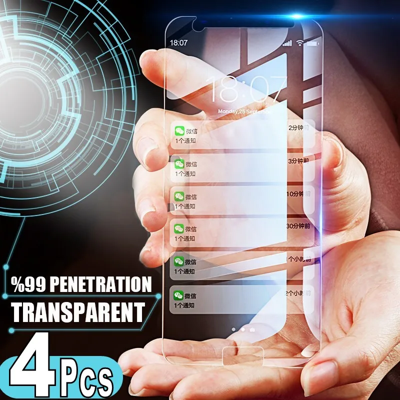 Фото 4 шт. закаленное стекло для Huawei Ascend Honor V30 Pro P Smart 2020 2019 Mate 30 20 10 9 Lite Защитная пленка