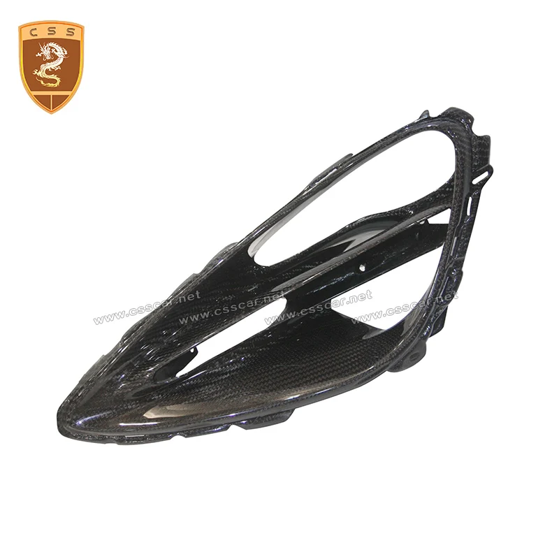 Dry Carbon Fiber Front Light Headlight eye housing cover for Mclaren 720S carbon fiber headlights frame for Mclaren 720S
Dry Carbon Fiber Front Light Headlight eye housing cover for Mclaren 720S carbon fiber headlights frame for Mclaren 720S