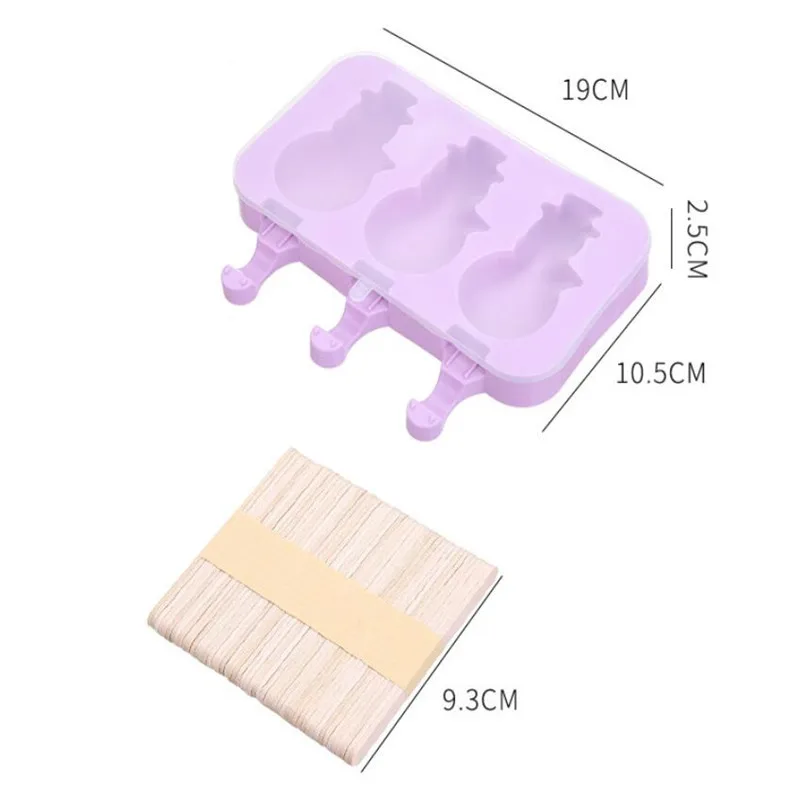 1PC Homemade Food Grade Silicone Ice Cream Molds DIY Ice Lolly Moulds Freezer Ice Cream Bar Molds Maker With Popsicle Sticks
1PC Homemade Food Grade Silicone Ice Cream Molds DIY Ice Lolly Moulds Freezer Ice Cream Bar Molds Maker With Popsicle Sticks