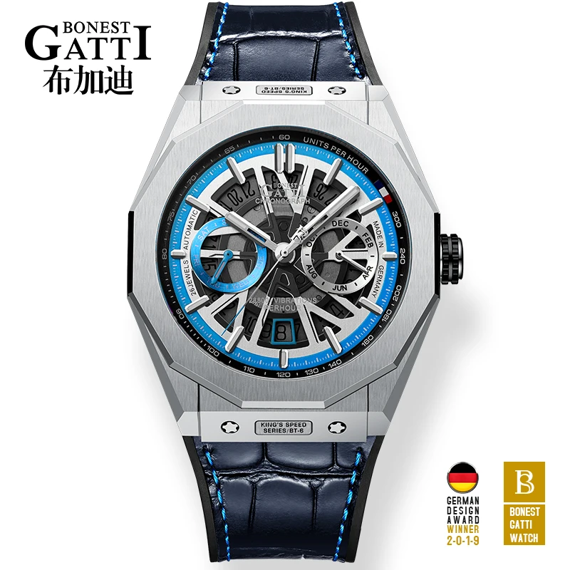GATTI Top Brand Mechanical Wristwatches Luxury Waterproof Automatic Watch Men Date Sports Watches For Men Leather
GATTI Top Brand Mechanical Wristwatches Luxury Waterproof Automatic Watch Men Date Sports Watches For Men Leather