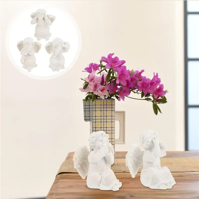 3pcs Stylish Retro Angell Shape Resin Statues Craft Ornaments Resin Figurine Adornments Angell Figurines
3pcs Stylish Retro Angell Shape Resin Statues Craft Ornaments Resin Figurine Adornments Angell Figurines