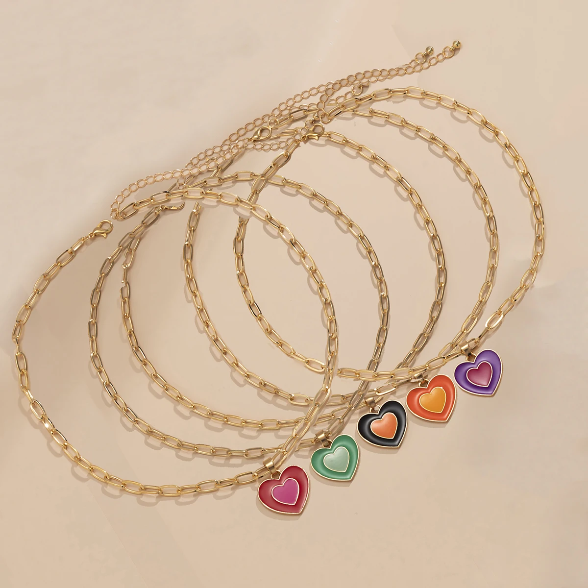 PuRui Y2K Simple Chain With Heart Pendant Necklace for Women Boho Colorful Choker Necklace Couples Jewelry for Neck 2021 Fashion
PuRui Y2K Simple Chain With Heart Pendant Necklace for Women Boho Colorful Choker Necklace Couples Jewelry for Neck 2021 Fashion