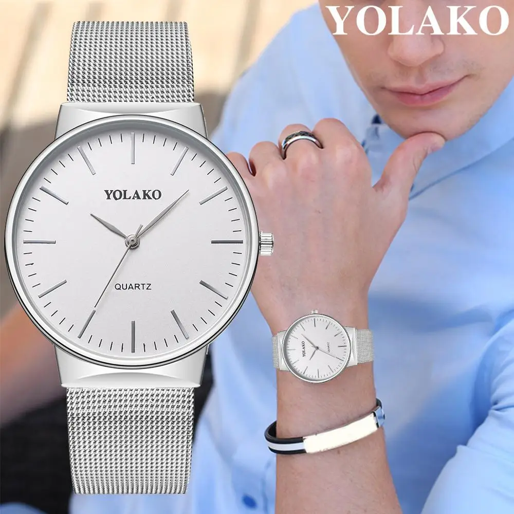 YOLAKO Men'S Watch Luxury Quartz Wristwatch Men Watches Clock Business Fashion Stainless Watchband Buckle Strap 2021 Relogio
YOLAKO Men'S Watch Luxury Quartz Wristwatch Men Watches Clock Business Fashion Stainless Watchband Buckle Strap 2021 Relogio