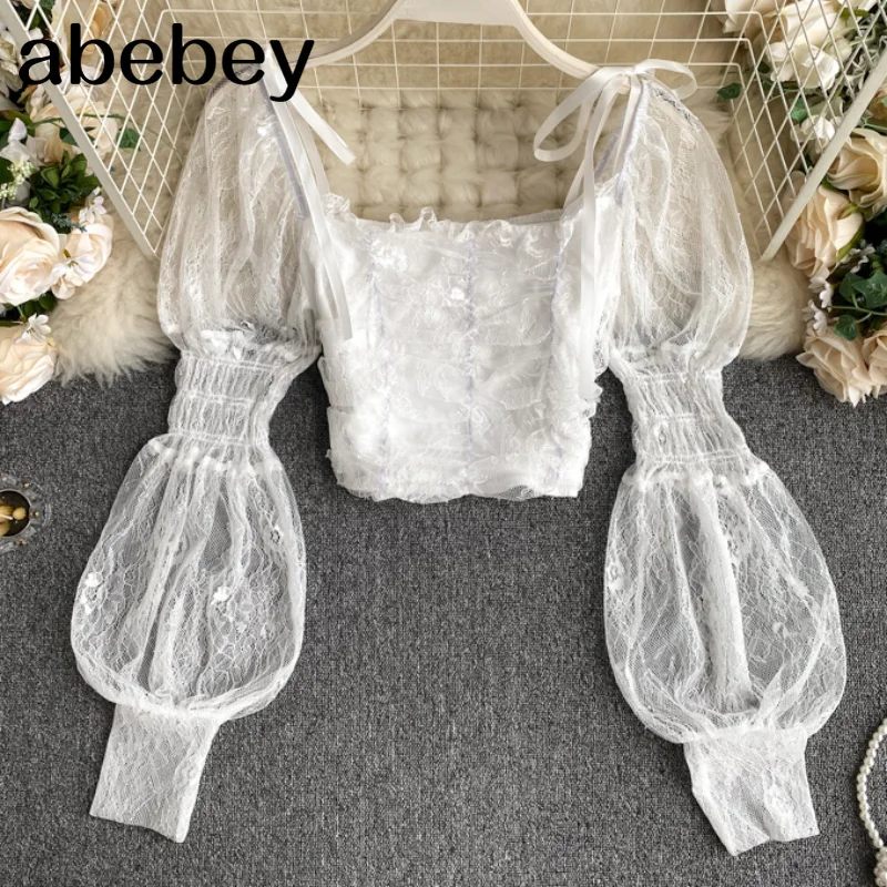 Женская кружевная блузка, элегантная приталенная блузка с французским рукавом-фонариком, эластичные пикантные рубашки с рюшами и открытым...
Женская кружевная блузка, элегантная приталенная блузка с французским рукавом-фонариком, эластичные пикантные рубашки с рюшами и открытым...