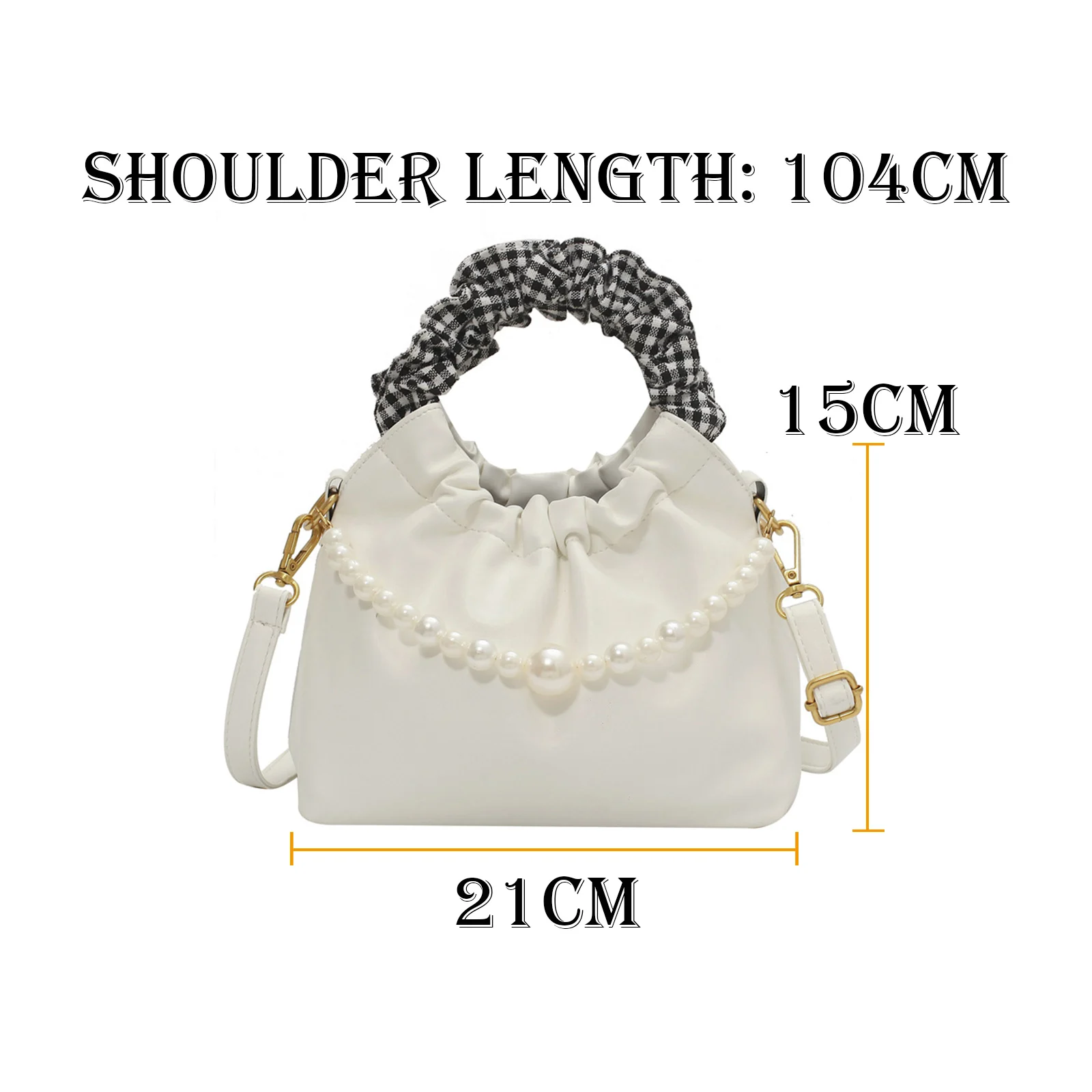 Summer Pleated Handlebags For Women PU Cloud Bags Leisure Armpit Bag Shopping Shoulder Bags Pearl Chain Female Handbag WB4215
Summer Pleated Handlebags For Women PU Cloud Bags Leisure Armpit Bag Shopping Shoulder Bags Pearl Chain Female Handbag WB4215
