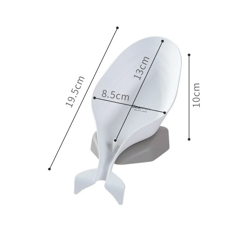 Self-priming Non-perforated Soap Box Drainage Bathroom Plastic Soap Holder Ventilated Dolphin-shaped Household Storage Tray 
Self-priming Non-perforated Soap Box Drainage Bathroom Plastic Soap Holder Ventilated Dolphin-shaped Household Storage Tray