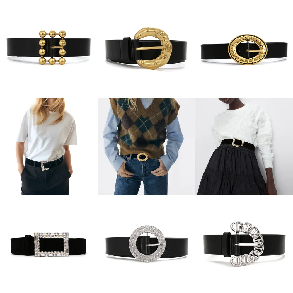2020 New ZA Charm Shiny Gold Rhinestone Belts For Women Fashion Black Buckle Decorative Belt Waist Body Jewelry Dress
2020 New ZA Charm Shiny Gold Rhinestone Belts For Women Fashion Black Buckle Decorative Belt Waist Body Jewelry Dress