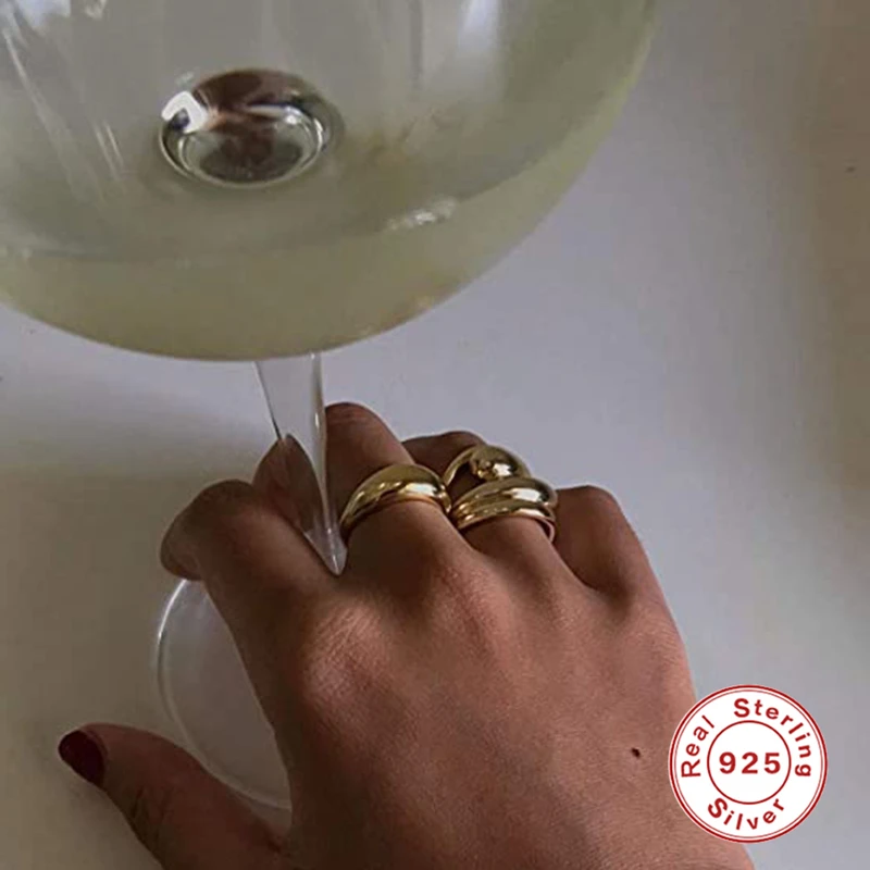 BOAKO 100% 925 Sterling Silver Finger Rings For Women New Large Glossy Simple Ins Rings Fine Jewelry Bague femme anillos W5
BOAKO 100% 925 Sterling Silver Finger Rings For Women New Large Glossy Simple Ins Rings Fine Jewelry Bague femme anillos W5