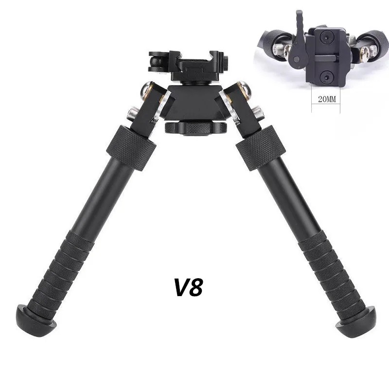Outdoor 360°rotating bipod metal tactical red dot sight water gun holder can be retracted and mounted directly on a 20mm rail 
Outdoor 360°rotating bipod metal tactical red dot sight water gun holder can be retracted and mounted directly on a 20mm rail