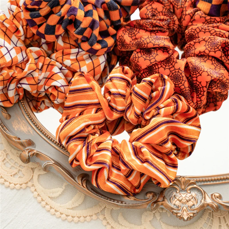 Halloween Scrunchie Women Soft Velvet Elastic Hair Bands Ring Christmas Colorful Hair Ties for Girls Ponytail Hair Accessories
Halloween Scrunchie Women Soft Velvet Elastic Hair Bands Ring Christmas Colorful Hair Ties for Girls Ponytail Hair Accessories