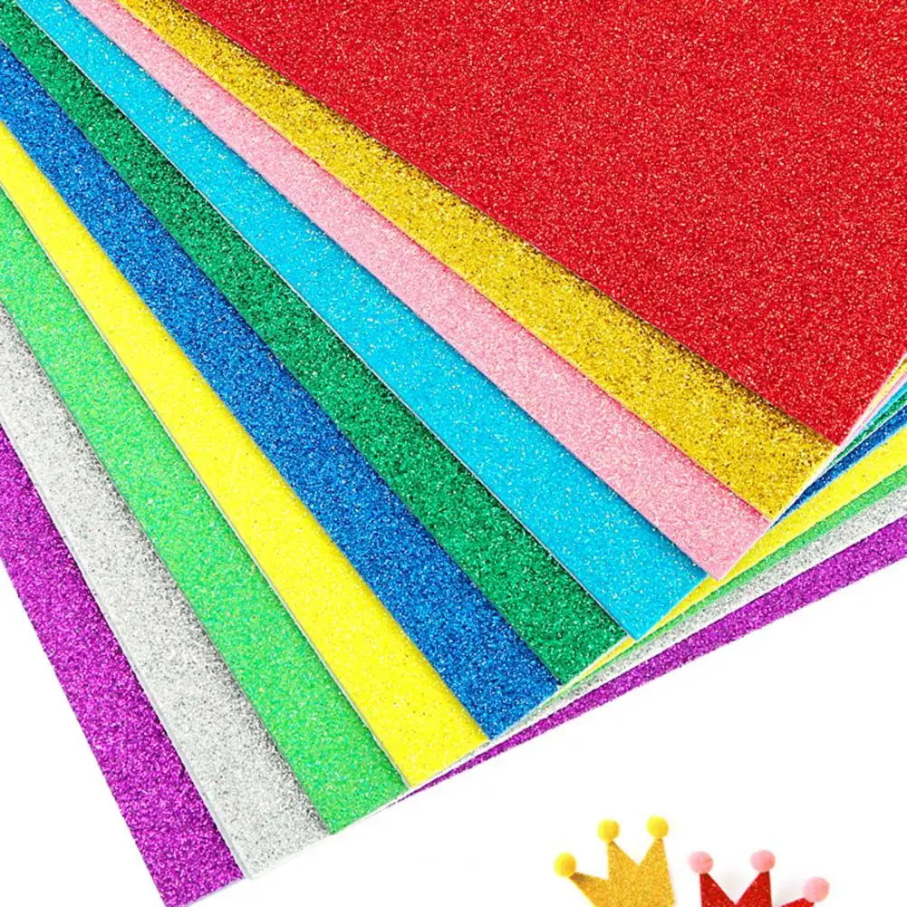 10Pcs Foam Paper Stylish Glitter Bright Sponge Paper Deformable Anti-fade Sponge Paper
10Pcs Foam Paper Stylish Glitter Bright Sponge Paper Deformable Anti-fade Sponge Paper