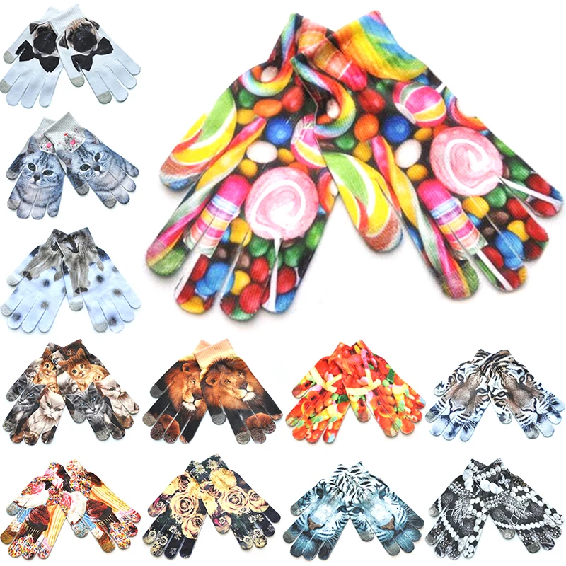 Gloves Children Kids Winter Warm 3D Animal Print Knitted Kitty Pet Cute Gloves Fashion Cotton Gloves Women
Gloves Children Kids Winter Warm 3D Animal Print Knitted Kitty Pet Cute Gloves Fashion Cotton Gloves Women