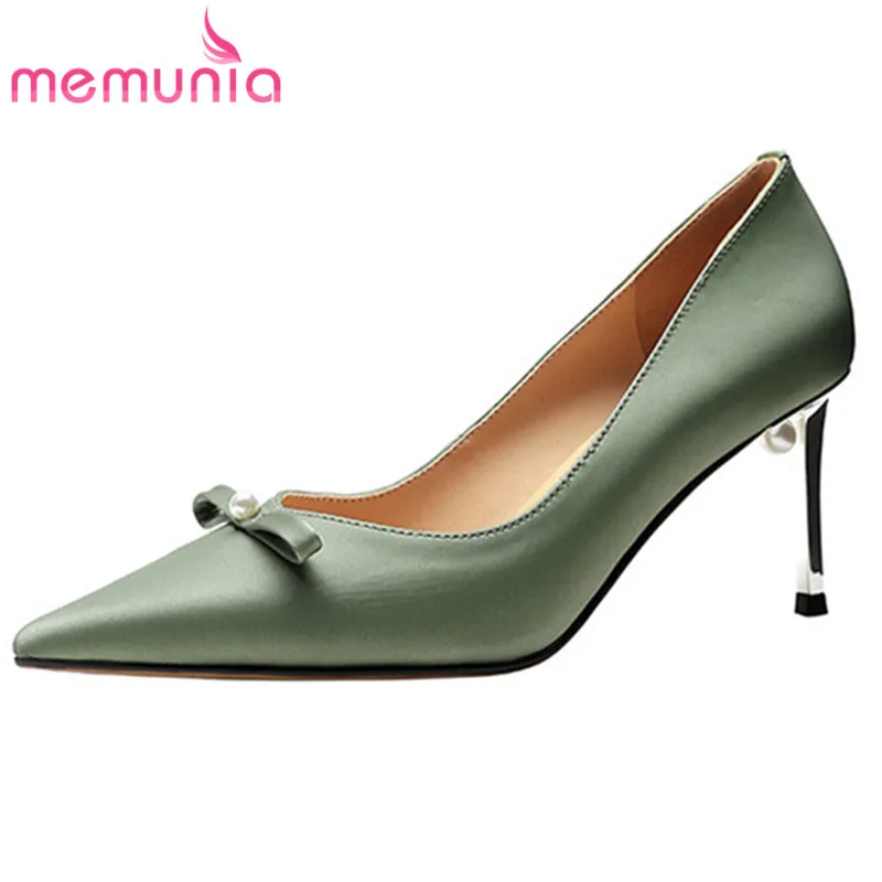 MEMUNIA 2021 Handmade Genuine Leather Thin High Heels Ladies Party Wedding Shoes Elegant Pointed Toe Spring Summer Women Pumps
MEMUNIA 2021 Handmade Genuine Leather Thin High Heels Ladies Party Wedding Shoes Elegant Pointed Toe Spring Summer Women Pumps