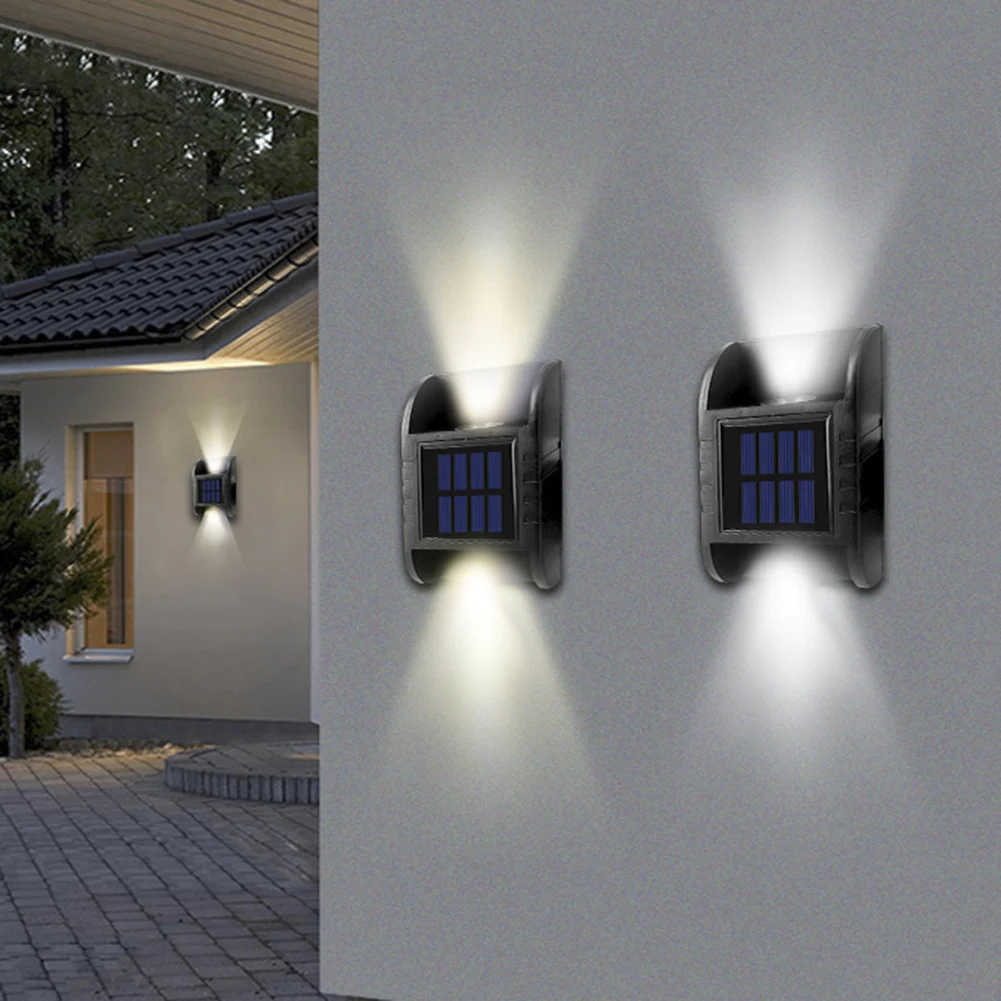 2Pcs LED Solar Wall Light Outdoor Waterproof Garden Lights Fence Lamp Garden Decoration Outdoor Landscape Lamps for Yard Stair
2Pcs LED Solar Wall Light Outdoor Waterproof Garden Lights Fence Lamp Garden Decoration Outdoor Landscape Lamps for Yard Stair