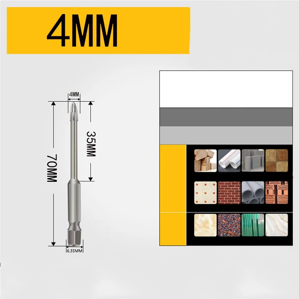 1PCS 3/4/5/6/7/8/10/12mm Efficient Universal Drilling Tool Drill Bit YG8 Alloy Hole Opening Power Tools Cross Bits Tools
1PCS 3/4/5/6/7/8/10/12mm Efficient Universal Drilling Tool Drill Bit YG8 Alloy Hole Opening Power Tools Cross Bits Tools