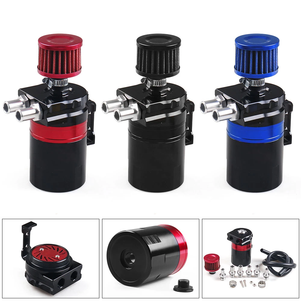 With Filter Universal Aluminum Reservoir Oil Catch Can Tank Baffled Reservoir Kit TT101993
With Filter Universal Aluminum Reservoir Oil Catch Can Tank Baffled Reservoir Kit TT101993