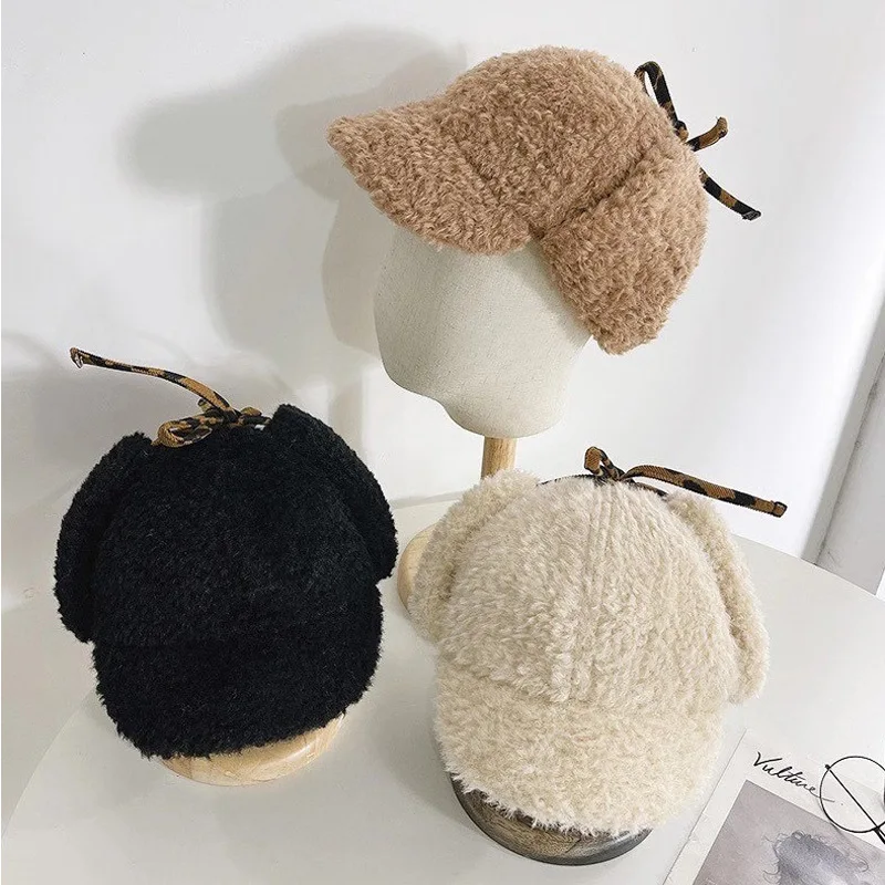 Bomber Hats Winter Men Women Warm Russian Furry Ushanka Hat with Earflap Baseball Cap Lamb Plush Ear Protection Casquette Cap
Bomber Hats Winter Men Women Warm Russian Furry Ushanka Hat with Earflap Baseball Cap Lamb Plush Ear Protection Casquette Cap