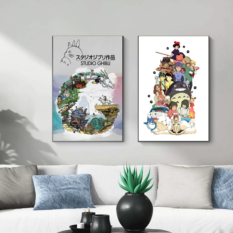 Studio Ghibli Pays Tribute To Poster and Print of Japanese Moving Cartoon Art Canvas Painting Wall Art Picture for Living Room
Studio Ghibli Pays Tribute To Poster and Print of Japanese Moving Cartoon Art Canvas Painting Wall Art Picture for Living Room