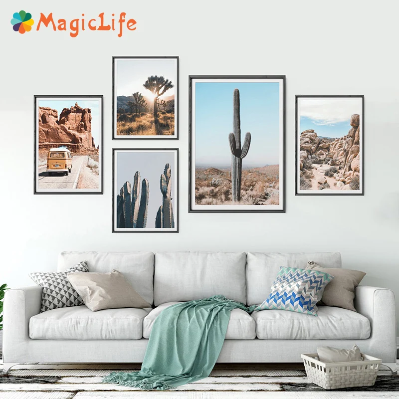 Desert Cactus wall art canvas painting Nordic Landscape Nature Joshua Tree wall pictures posters and prints Living Room unframed
Desert Cactus wall art canvas painting Nordic Landscape Nature Joshua Tree wall pictures posters and prints Living Room unframed