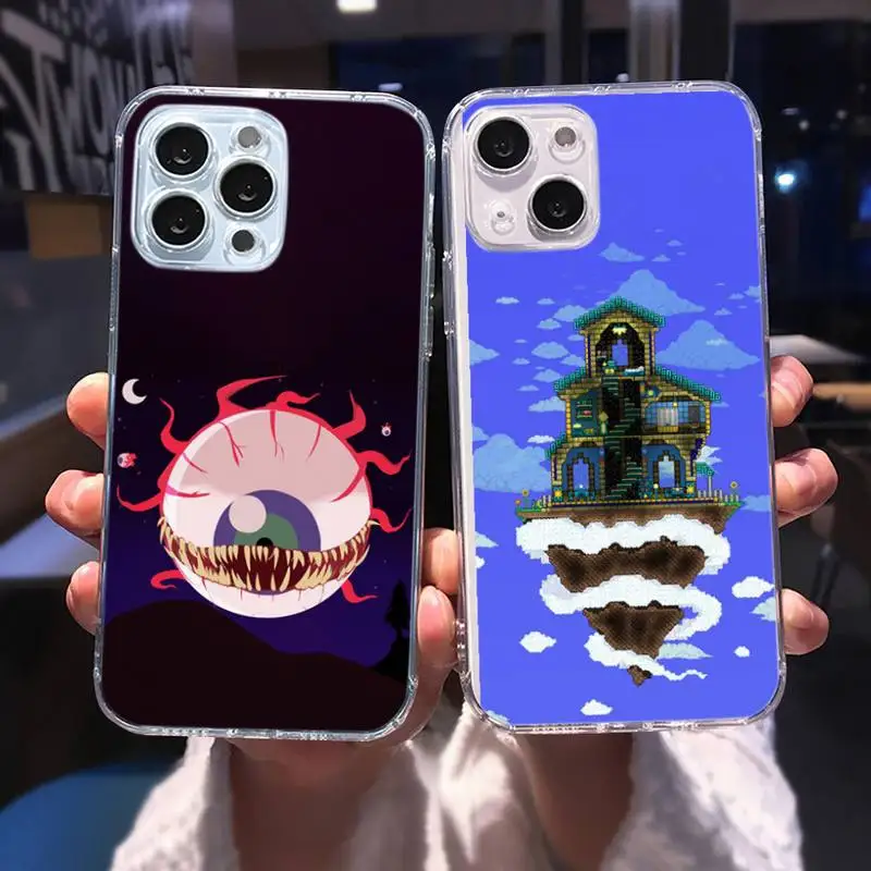 Terraria Pixel Game Phone Case Transparent For iPhone 13 12 11 Mini Pro X XR XS Max 6 6s 7 8 Plus SE Cover Funda
Terraria Pixel Game Phone Case Transparent For iPhone 13 12 11 Mini Pro X XR XS Max 6 6s 7 8 Plus SE Cover Funda