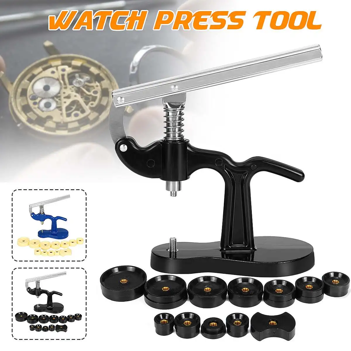 Watch Press Tool Watch Case Press Dies With Watch Press Tool Front Back Case Cover Screw Watchmakers Repair Kit Tools 12Pcs/set
Watch Press Tool Watch Case Press Dies With Watch Press Tool Front Back Case Cover Screw Watchmakers Repair Kit Tools 12Pcs/set
