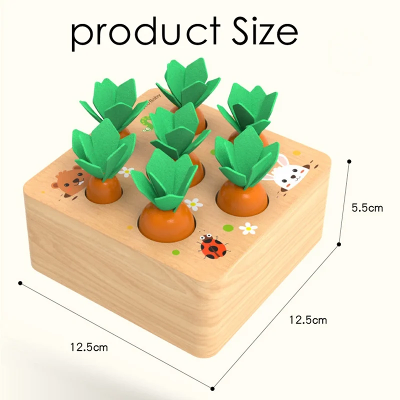 JULY'S SONG Kids Wooden Montessori Toys Block Set Children Cognition Shape Matching Fishing Carrot Game Early Education Toy
JULY'S SONG Kids Wooden Montessori Toys Block Set Children Cognition Shape Matching Fishing Carrot Game Early Education Toy