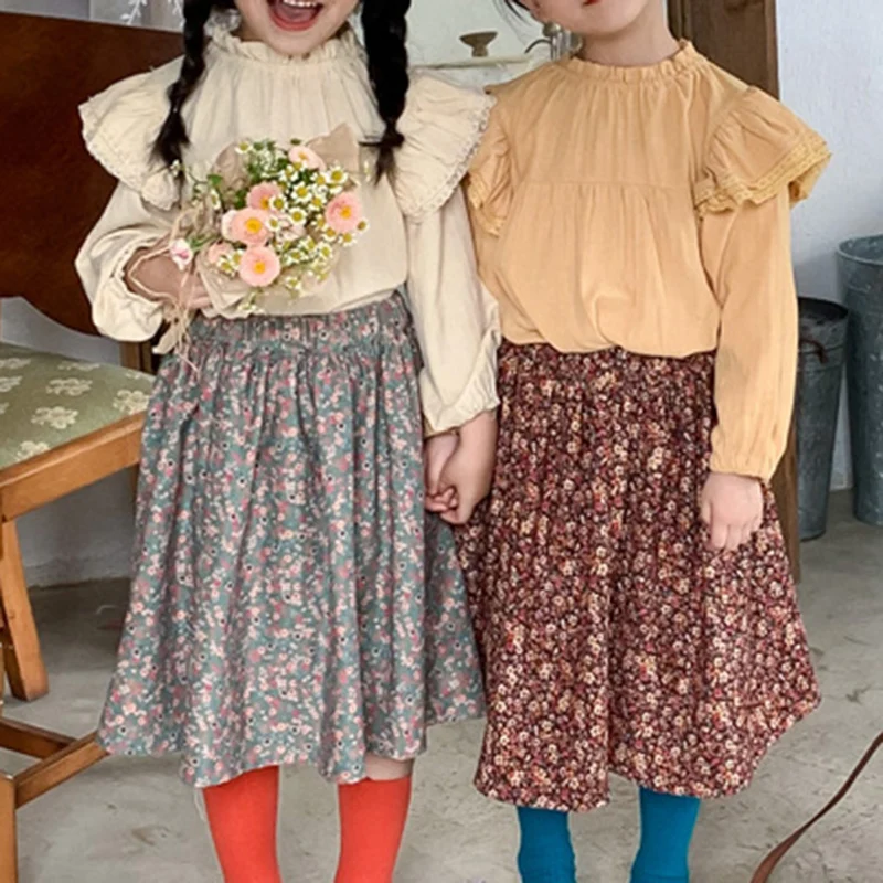 2021 New Clothing Set Long-Sleeved Top+Floral Mid-Length Dress 2Pcs Children Clothes Dress Set Girl Set
2021 New Clothing Set Long-Sleeved Top+Floral Mid-Length Dress 2Pcs Children Clothes Dress Set Girl Set