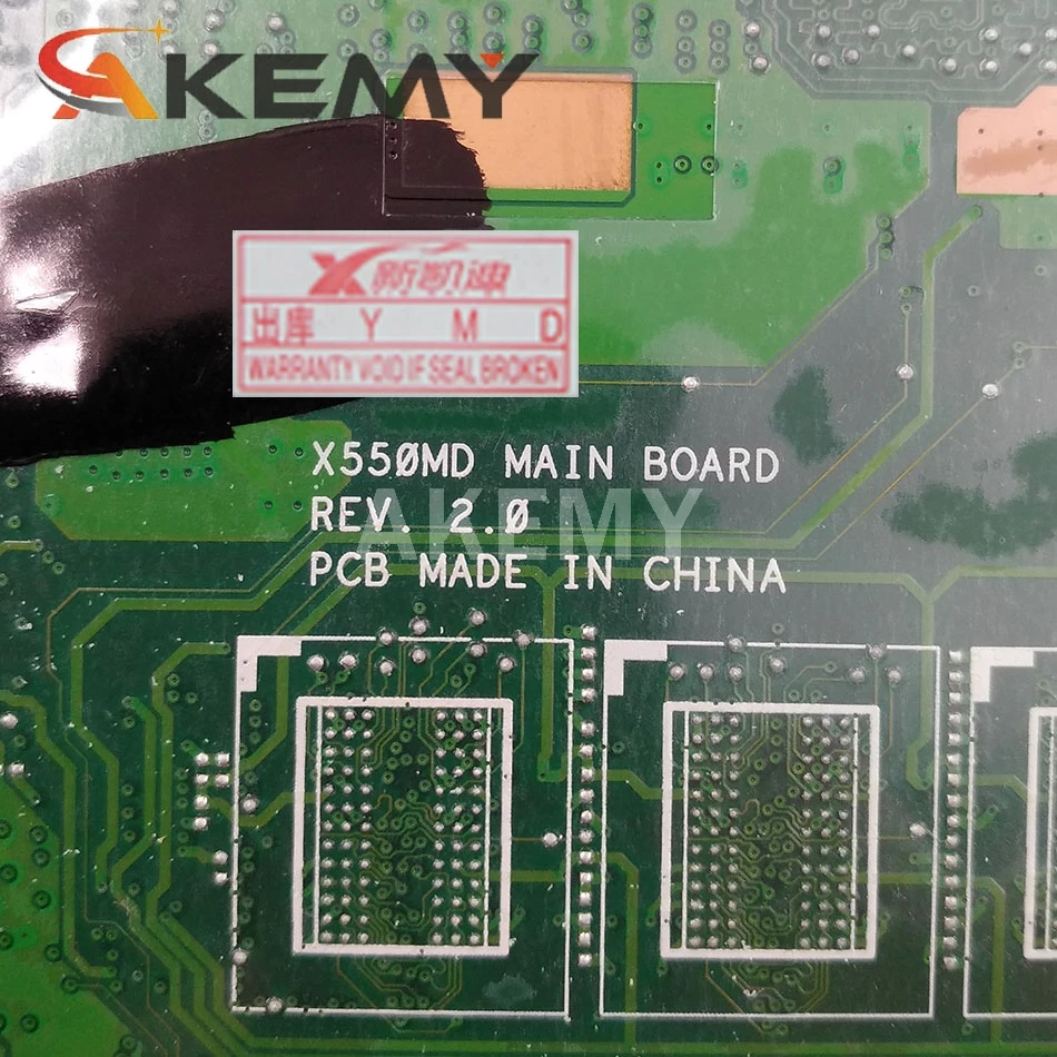 Akmey X550MD motherboard For Asus X550MJ Laptop motherboard X550M X550MD X552M Notebook mainboard 100% tested N3540 GT820M/2GB
Akmey X550MD motherboard For Asus X550MJ Laptop motherboard X550M X550MD X552M Notebook mainboard 100% tested N3540 GT820M/2GB