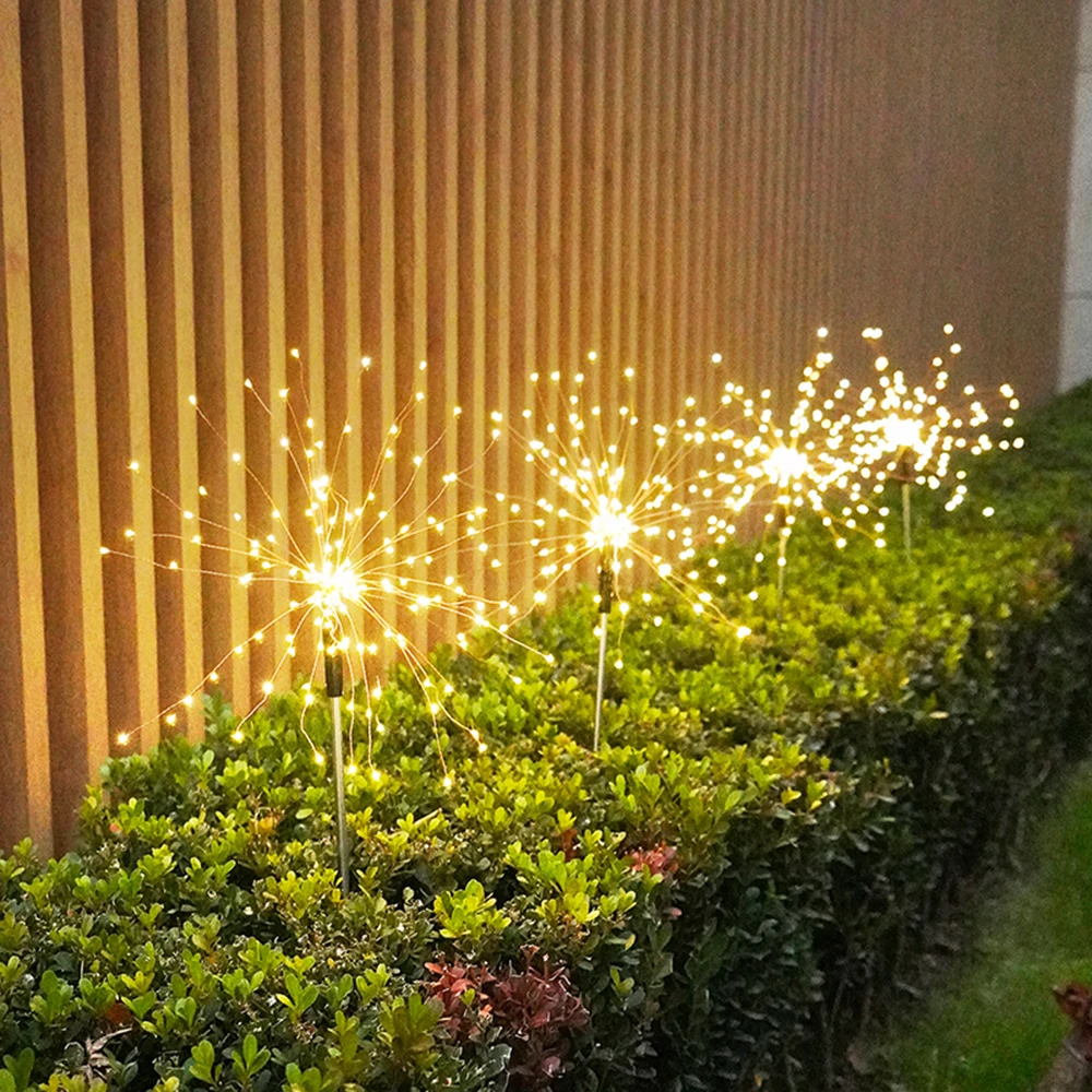 LED Solar Powered Outdoor Grass Globe Dandelion Fireworks Lamp Flash String 90 /120/150 For Garden Lawn Landscape Holiday Light
LED Solar Powered Outdoor Grass Globe Dandelion Fireworks Lamp Flash String 90 /120/150 For Garden Lawn Landscape Holiday Light