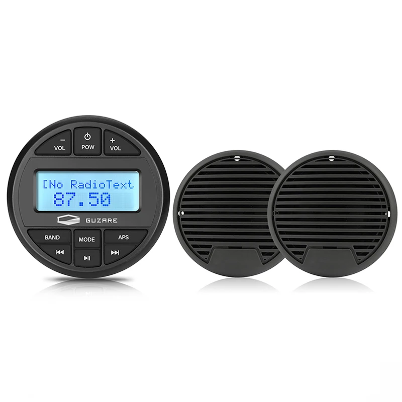 Marine Stereo Audio System Boat Bluetooth Radio FM AM Receiver MP3 Player+3 Inch Marine Waterproof Speaker For RV ATV Yacht Pool
Marine Stereo Audio System Boat Bluetooth Radio FM AM Receiver MP3 Player+3 Inch Marine Waterproof Speaker For RV ATV Yacht Pool