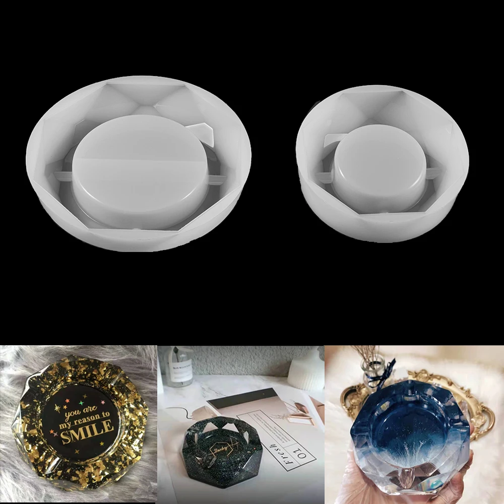 Crystal Silicone Big Ashtray Resin Mold Rhombus Round Mold UV Crystal Ashtray Tray for DIY Silicone Resin Jewelry Making Tool
Crystal Silicone Big Ashtray Resin Mold Rhombus Round Mold UV Crystal Ashtray Tray for DIY Silicone Resin Jewelry Making Tool