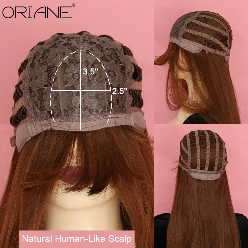 ORIANE Long Straight Synthetic Wig With Bangs For Women Chocolate Pink Daily High Temperature Wigs Natural Hairline Cosplay Wig
ORIANE Long Straight Synthetic Wig With Bangs For Women Chocolate Pink Daily High Temperature Wigs Natural Hairline Cosplay Wig