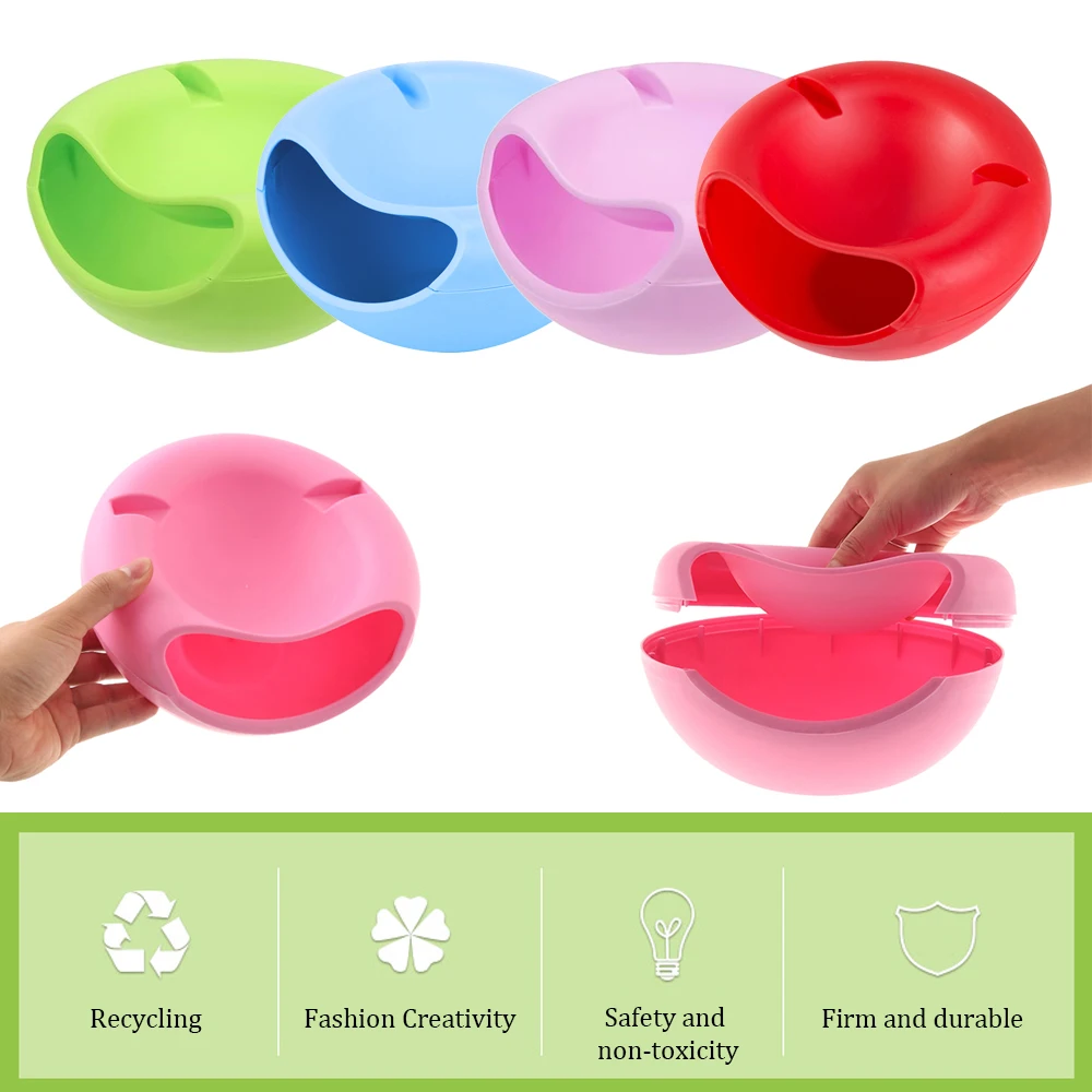 Creative Lazy Snack Bowl Plastic Double-Layer Snack Storage Box Bowl Fruit Bowl And Mobile Phone Bracket Chase Artifact 4Colors
Creative Lazy Snack Bowl Plastic Double-Layer Snack Storage Box Bowl Fruit Bowl And Mobile Phone Bracket Chase Artifact 4Colors