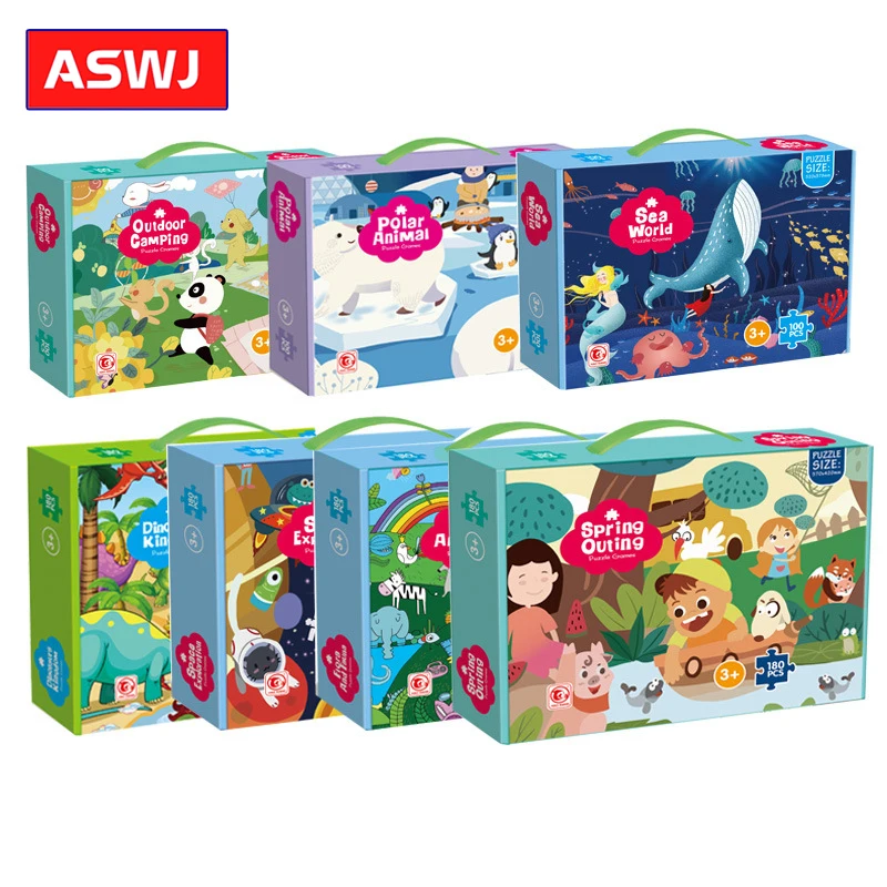 Dropshipping 100/180PCS Large Particles Puzzles for Children Paper Jigsaw Educational Intellectual Toys With Box Kids Xmas Gifts
Dropshipping 100/180PCS Large Particles Puzzles for Children Paper Jigsaw Educational Intellectual Toys With Box Kids Xmas Gifts