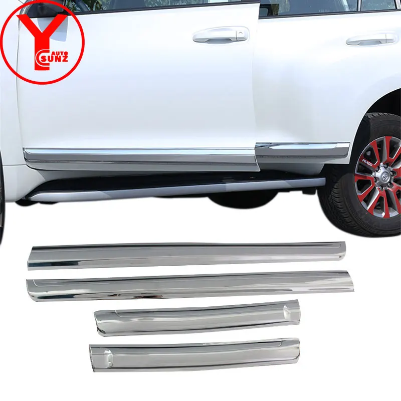 ABS chrome side door trim cover For Toyota Land cruiser Prado fj150 2018 car styling body guard deflector accessories YCSUNZ
ABS chrome side door trim cover For Toyota Land cruiser Prado fj150 2018 car styling body guard deflector accessories YCSUNZ