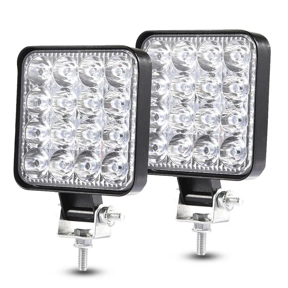 48W Waterproof Work Light 30 Degree LED Car Spot Light Beam Square Off-road Lamp Light Fog Lighting Exterior For Jeep /SUV/Truck
48W Waterproof Work Light 30 Degree LED Car Spot Light Beam Square Off-road Lamp Light Fog Lighting Exterior For Jeep /SUV/Truck