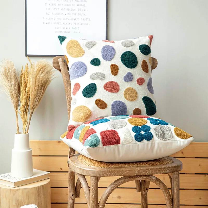 New 45x45cm/30x50cm Cute Dots Embroidery Pillow Cover Soft Cozy Floral Cushion CoverHome Decoration for Living Room Kids Room
New 45x45cm/30x50cm Cute Dots Embroidery Pillow Cover Soft Cozy Floral Cushion CoverHome Decoration for Living Room Kids Room