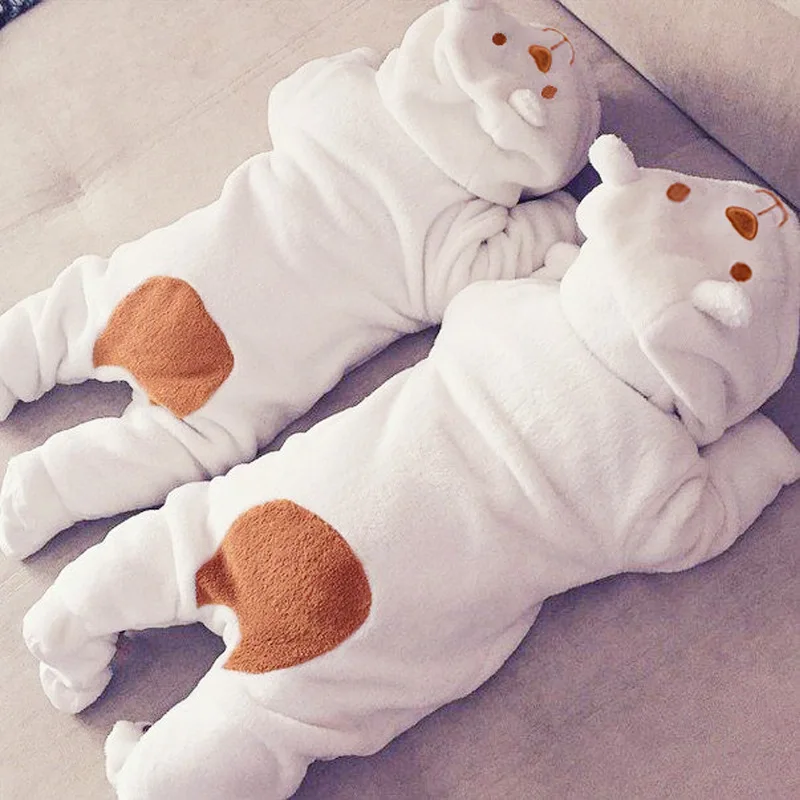 New Winter Thickening Warm Coral Fleece Children's Romper Newborn Foot Coveralls 3 6 9 12Month Cute White Bear Romper
New Winter Thickening Warm Coral Fleece Children's Romper Newborn Foot Coveralls 3 6 9 12Month Cute White Bear Romper