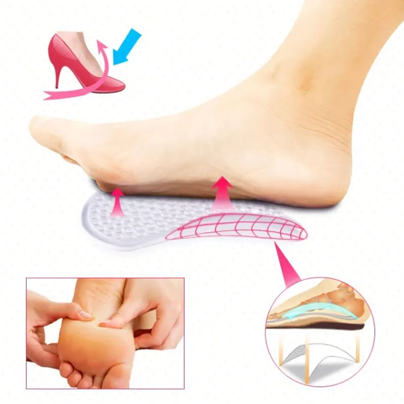1Pair 3/4 Orthopedic Arch Supports Shoe Insoles Heels Pads for High Heel Shoe Liners Gel Inserts Pain Relief palmilha Insole
1Pair 3/4 Orthopedic Arch Supports Shoe Insoles Heels Pads for High Heel Shoe Liners Gel Inserts Pain Relief palmilha Insole