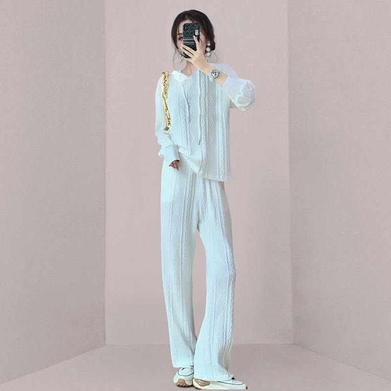 Autumn And Winter New Women's Hat Collar Fashion Casual Knitting Retro Long Sleeve Sweater + Elastic Waist Pants Two-Piece Set
Autumn And Winter New Women's Hat Collar Fashion Casual Knitting Retro Long Sleeve Sweater + Elastic Waist Pants Two-Piece Set