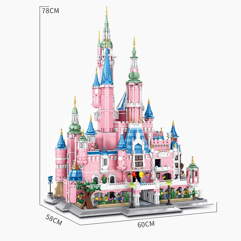 MOC Pink Girl Princess Dream Castle Model Building Blocks With Music Panoramic Light City Street View Bricks Toys for Kids Gifts
MOC Pink Girl Princess Dream Castle Model Building Blocks With Music Panoramic Light City Street View Bricks Toys for Kids Gifts