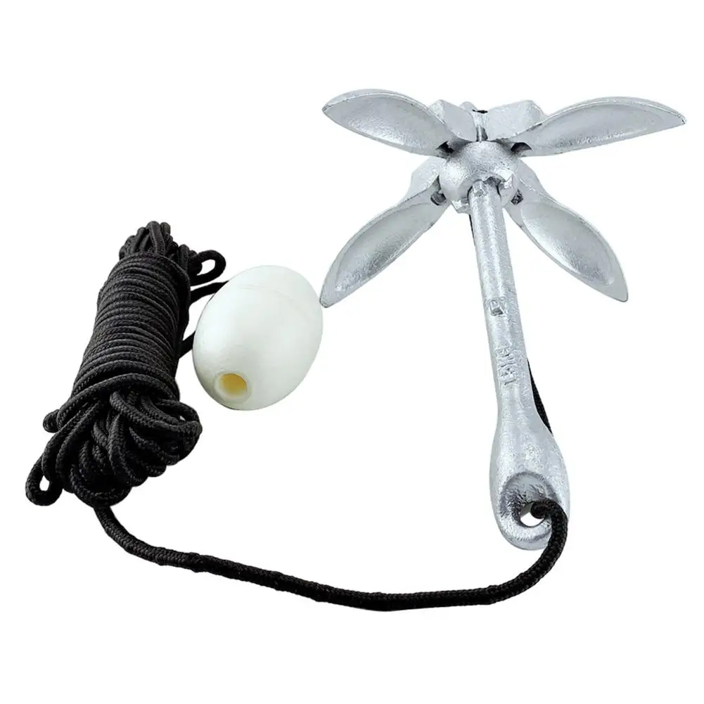 Rowing Boats Folding Anchor 1.5kg Carbon Steel Folding Tool Marine Rope For Canoes Kayaks Sail-boat Fishing Accessories
Rowing Boats Folding Anchor 1.5kg Carbon Steel Folding Tool Marine Rope For Canoes Kayaks Sail-boat Fishing Accessories