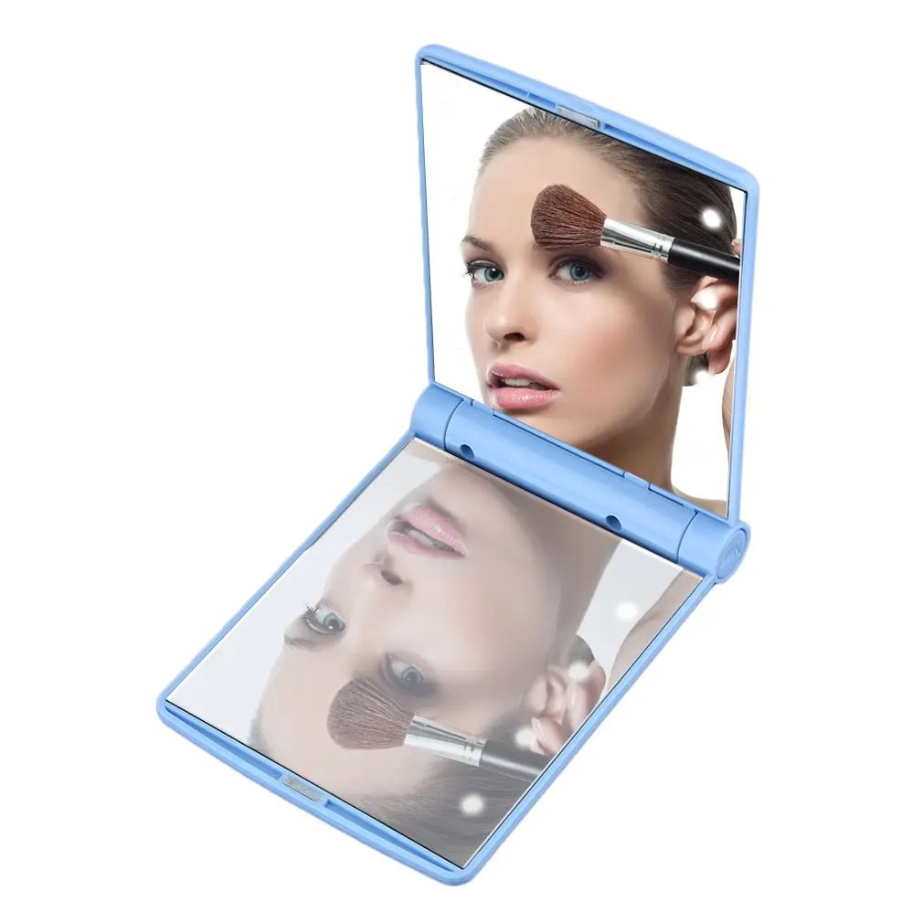 Women Foldable Makeup Mirrors Tool Lady Cosmetic Hand Folding Portable Compact Pocket Mirror 8 LED Lights Lamps Dropshipping
Women Foldable Makeup Mirrors Tool Lady Cosmetic Hand Folding Portable Compact Pocket Mirror 8 LED Lights Lamps Dropshipping