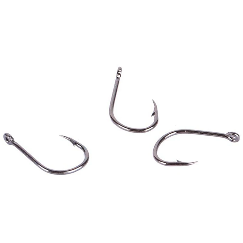 200 Pcs Fishhooks Barbed Hook Fishing Equipment for Lake River Ocean Fishing, 100 Pcs No.8 & 100 Pcs No.10
200 Pcs Fishhooks Barbed Hook Fishing Equipment for Lake River Ocean Fishing, 100 Pcs No.8 & 100 Pcs No.10