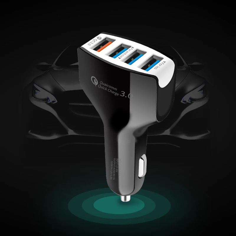 QC3.0 4 Port USB Car Charger Quick Charging 3.0 Car phone Charger For iPhone Samsung Xiaomi Android Mobile phone Cable Adapter
QC3.0 4 Port USB Car Charger Quick Charging 3.0 Car phone Charger For iPhone Samsung Xiaomi Android Mobile phone Cable Adapter