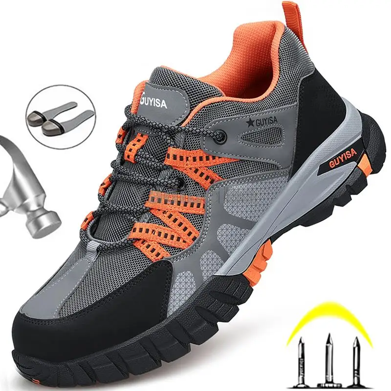 Wear-resistant Safety Shoes Men Work Sneakers Indestructible Work Boots Anti-smash Steel Toe Shoes Industrial Safety Footwear
Wear-resistant Safety Shoes Men Work Sneakers Indestructible Work Boots Anti-smash Steel Toe Shoes Industrial Safety Footwear