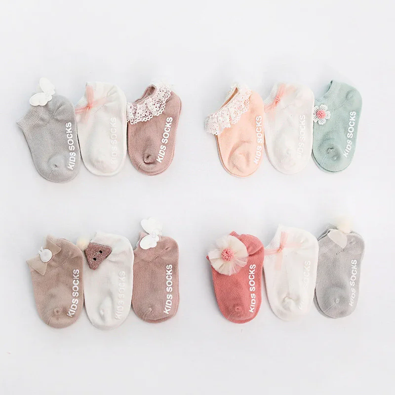 3 Pairs/Lot Baby Socks Spring Summer Baby Boat Socks Cute Cartoon Anti-slip Infant Floor Socks Solid Color Baby Supplies
3 Pairs/Lot Baby Socks Spring Summer Baby Boat Socks Cute Cartoon Anti-slip Infant Floor Socks Solid Color Baby Supplies